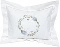 Jacaranda Living Embroidered Boudoir Pillow Cover – Handcrafted Embroidery, Fine Italian Cotton, Decorative Pillow Accent for Bedroom &…