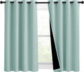 Nicetown 100% Blackout Curtains 54 inches Long, Double-Deck Completely Blackout Window Treatment Thermal Insulated Lined Drapes for Small W…