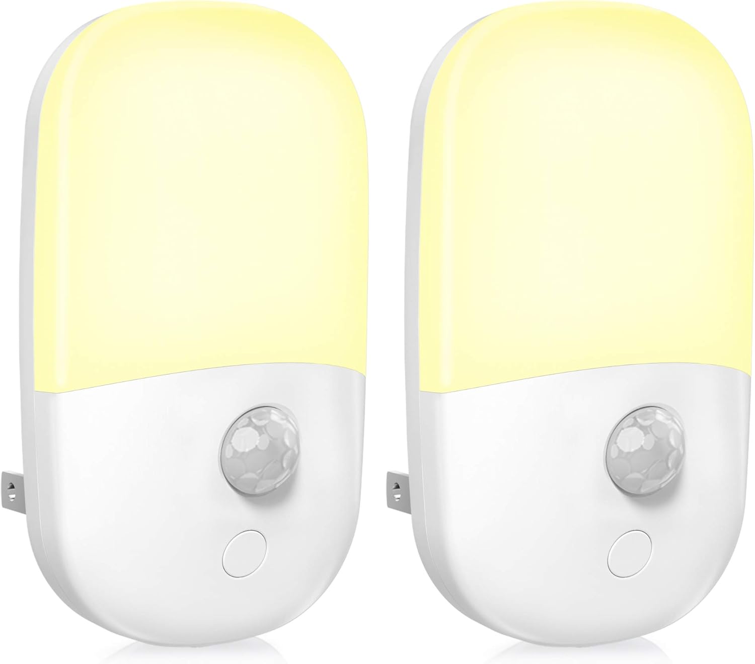 MAZ-TEK Plug in Motion Sensor Dimmable Night Light, Soft Warm White LED Nightlight with Dusk to Dawn Motion Sensor, Adjustable Brightness…