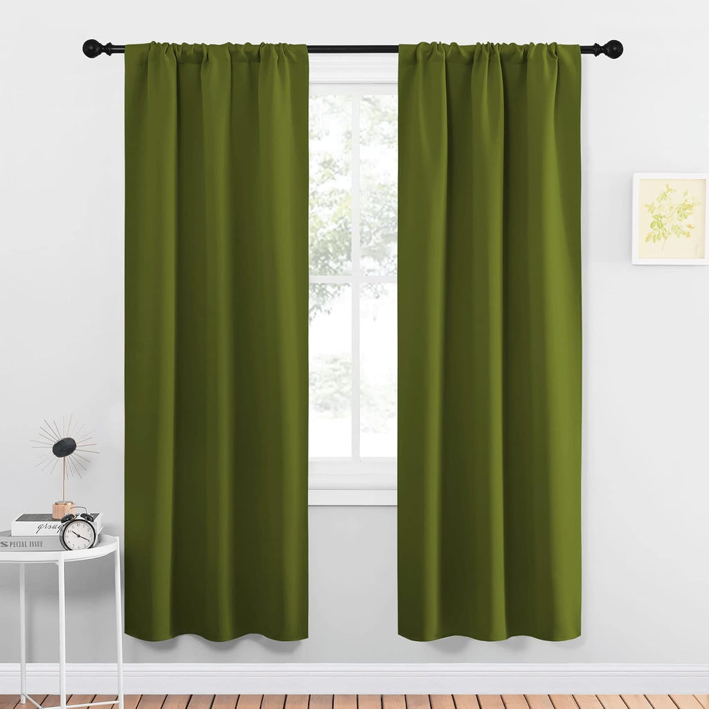NICETOWN Blackout Christmas Curtains for Living Curtains, Bedroom Draperies with Rod Pocket, Nursery Essential Thermal Insulated Blackout…