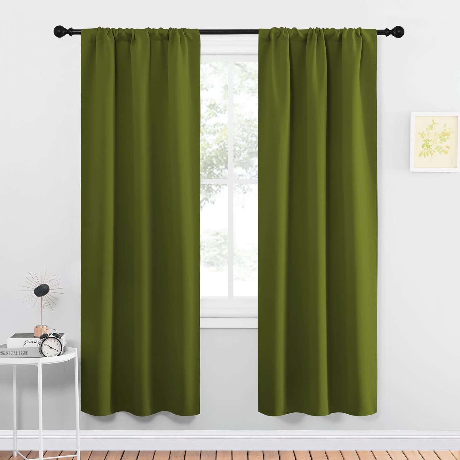NICETOWN Blackout Christmas Curtains for Living Curtains, Bedroom Draperies with Rod Pocket, Nursery Essential Thermal Insulated Blackout…