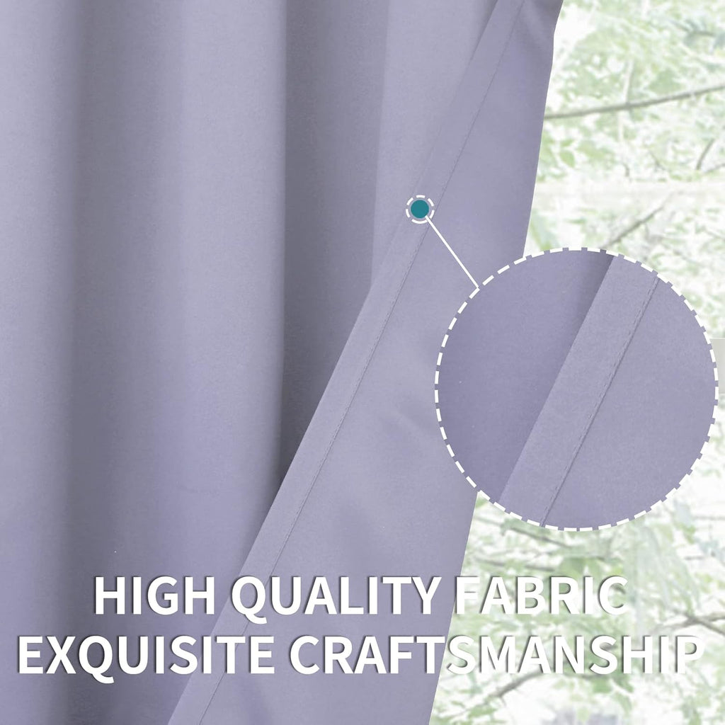 BGment Room Darkening Curtains 54 Inches Long - Grommet Thermal Insulated Drapes Window Treatment Curtains for Bedroom, 2 Panels, 38 x 54 I…