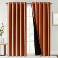 Nicetown 100% Blackout Window Curtain Panels, Cold and Full Light Blocking Drapes with Black Liner for Nursery, 84" Drop Thermal Insulated…