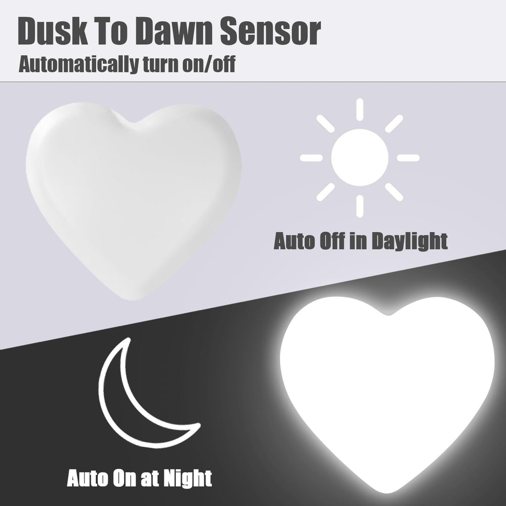 INZU Night Lights Plug into Wall, LED Night Light for Kids, Cute Nightlight with Auto Dusk to Dawn Sensor, LED Nightlight with Soft Warm…
