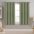 H.VERSAILTEX Blackout Curtain for Living Room Small Window Kitchen Blackout Curtains 45 inch Length Energy Saving Solid Grommet…