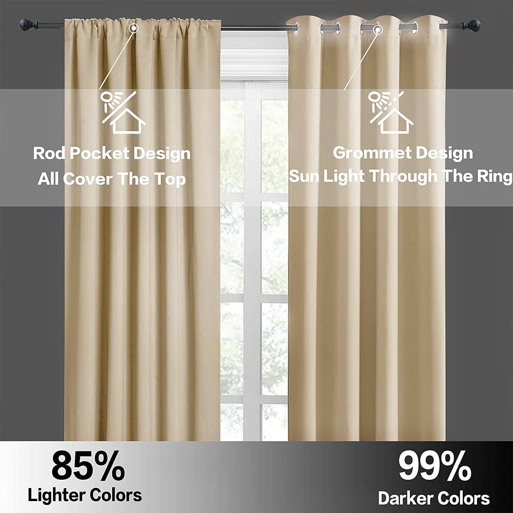 Rybhome RYB HOME RV Curtains for Camper Windows, Mini Small Thermal Insulated Sunlight Heat Blocking Blocking Privacy Portable Curtains for…