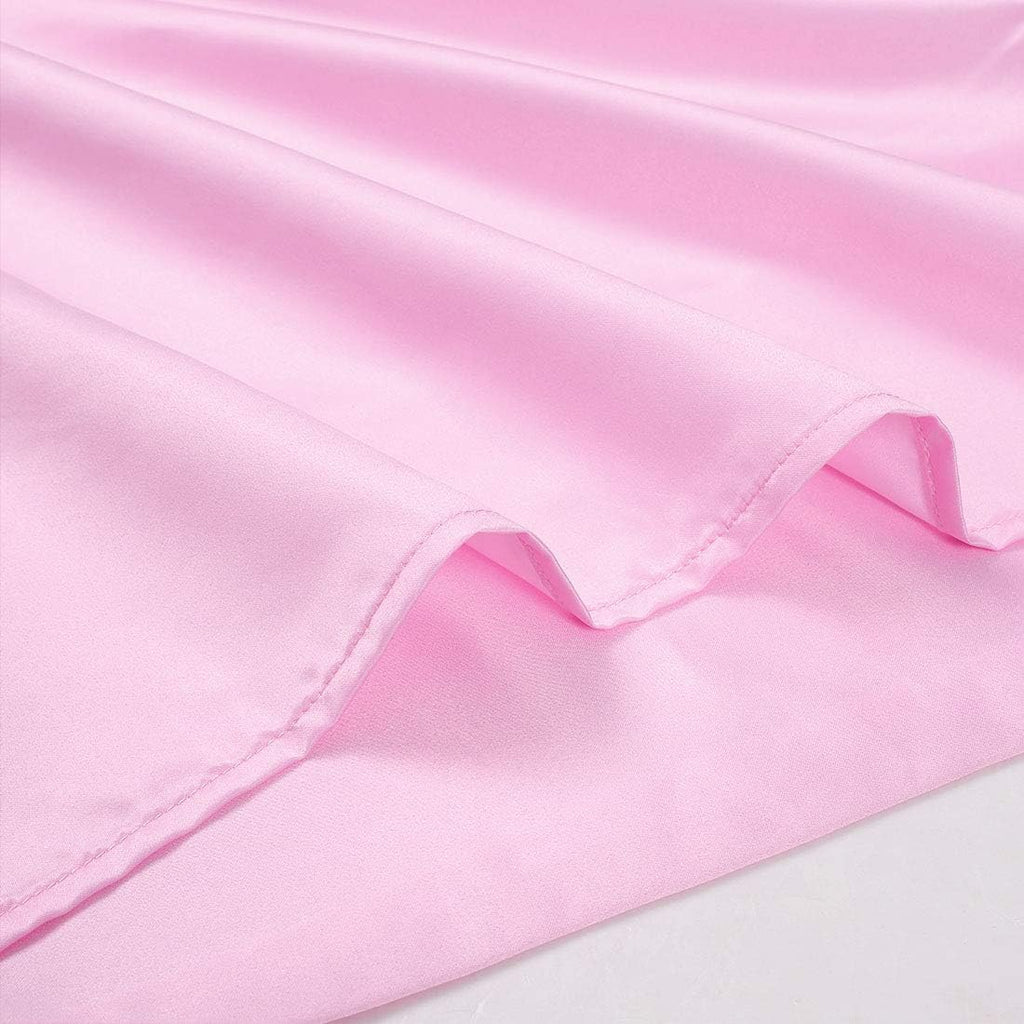 uxcell Body Pillow Cover 20x54 Inch Light Pink Silky Satin Body Pillowcases for Hair and Skin Luxury Cooling Soft Smooth Washable