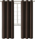 BGment Blackout Curtains for Living Room - Grommet Thermal Insulated Room Darkening Curtains for Bedroom, 2 Panels of 42 x 84 Inch, Brown 8…