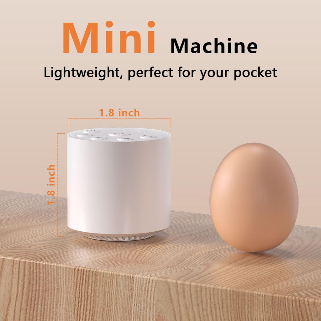Color Noise Sleep Sound Machine Portable White Noise Machines with 30 Soothing Sounds 32 Levels Volume 4 Timer Options Compact Auto-Off…