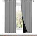 Nicetown Full Shade Curtain Panels, Pair of Energy Smart & Noise Blocking Out Blackout Drapes for Dining Room Window, Thermal Insulated Gue…