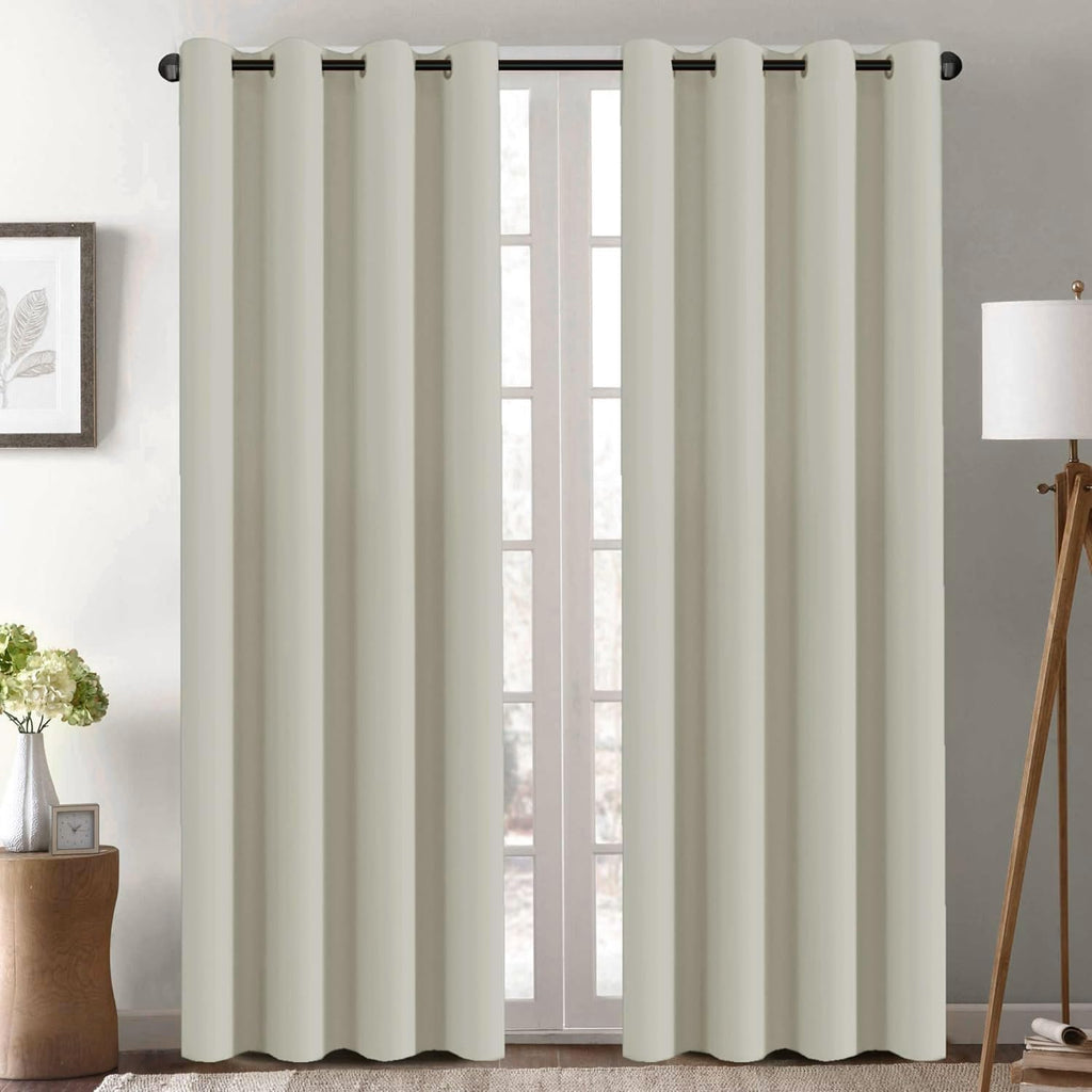 H.VERSAILTEX Blackout Curtain for Living Room Thermal Insulated Window Treatment Curtain Extra Long 108 inch Length Energy Savi…