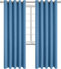 BGment Blackout Curtains - Grommet Thermal Insulated Room Darkening Bedroom and Living Room Curtains, Set of 2 Panels (70 x 84 Inch, Denim)…
