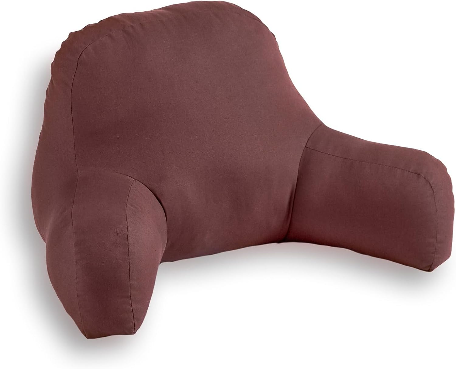 Greendale Home Fashions Cotton Duck Bed Rest Reading Pillow with Arms, Mocha