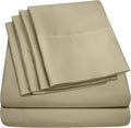 Queen Sheets Sage - 6 Piece 1500 Supreme Collection Fine Brushed Microfiber Deep Pocket Queen Sheet Set Bedding - 2 Extra Pillow Cases…