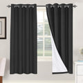 H.VERSAILTEX 100% Blackout Curtains for Bedroom Thermal Insulated Linen Textured Curtains Heat and Full Light Blocking Drapes Living Room…
