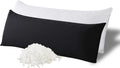 WhatsBedding Memory Foam Body Pillow with Breathable Zippered Cotton Cover, Full Body Pillow for Adults, Long Pillow for Sleeping, Firm Pil…