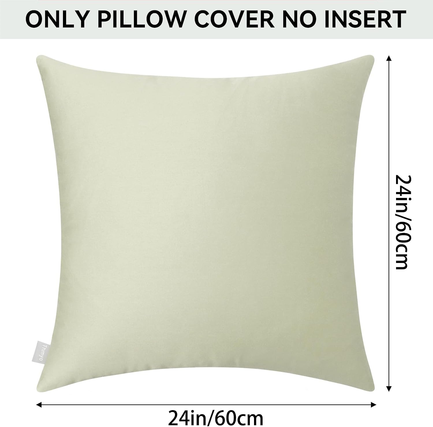 Thmyo 4-Pack 100% Cotton Comfortable Solid Decorative Throw Pillow Case Square Cushion Cover Pillowcase Sublimation Blank Pillow Covers DIY…