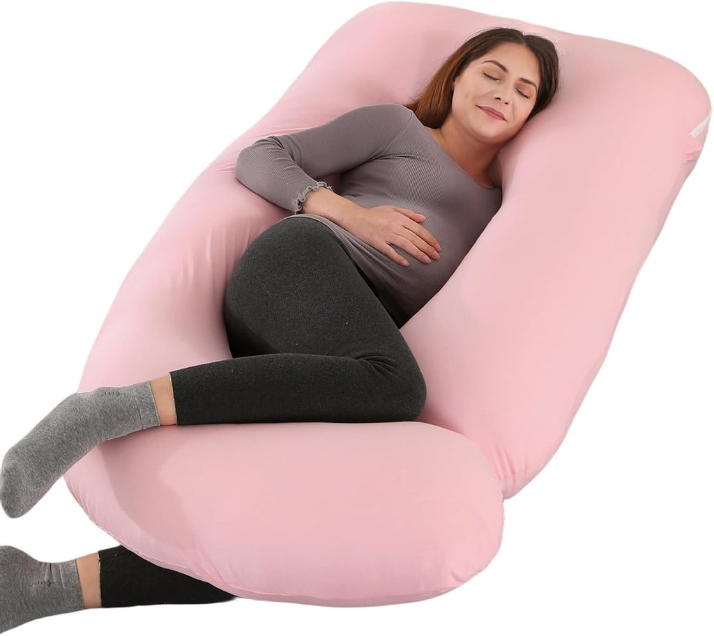 ALLOPERA Pregnancy Pillow, Full Body Maternity Pillow 57 inch, with Removable Washable Cover - Sleep Support for Legs, Back, Neck…