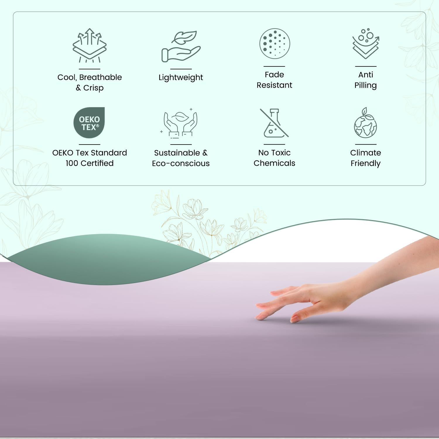 Featherstitchnewyork Feather & Stitch Softest 100% Cotton Sheets, 300 Thread Count Percale Weave Bedding, 16" Deep Pocket, Cooling Sheets,…