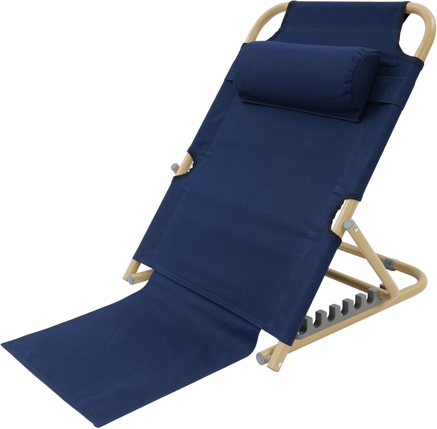 PERFERATE Bed Backrest Support Portable Bed Chair 7 Gears Adjustable Lifting Beds Backrest Folding Reading Chair with Pillow for Elderly…