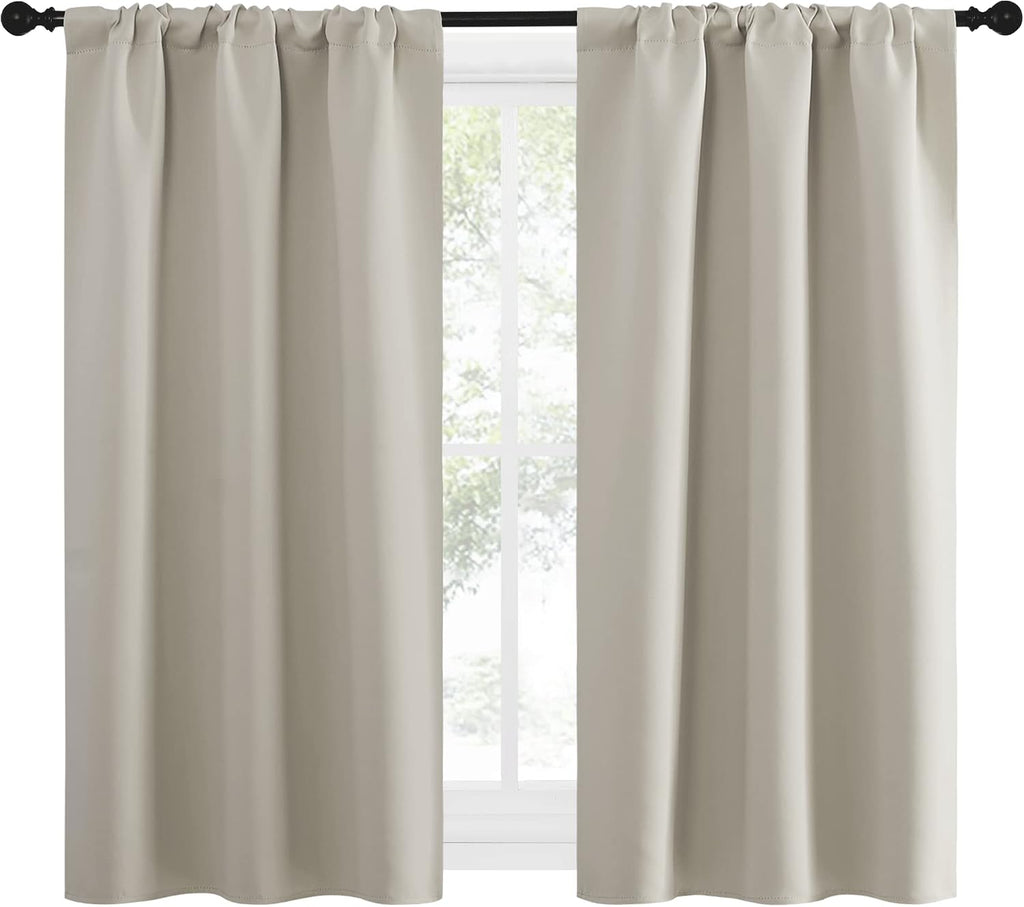 Nicetown Blackout Curtains for Living Curtains, Room Darkening Window Curtain Panels, easy maintenance Solid Thermal Insulated…