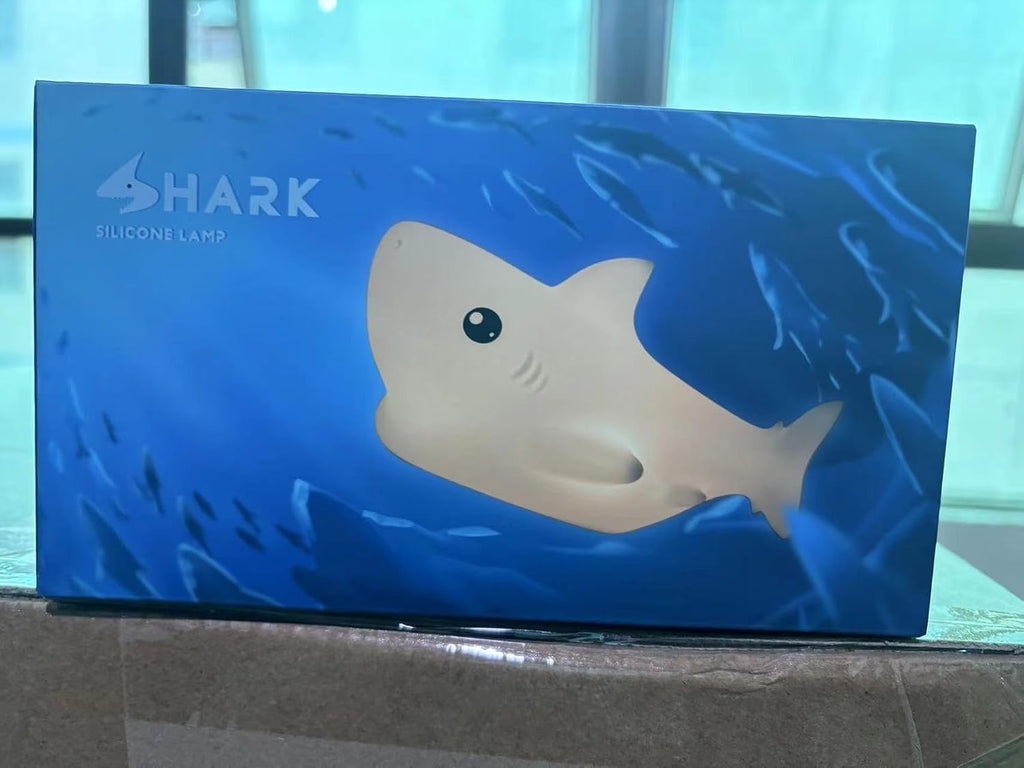 LOVERUIS Shark Night Light for Children, 7 Color Changing LED Portable Touch Baby Lamp, USB Rechargeable Silicone Animal Night Light for…
