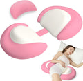 Pregnancy Pillows for Sleeping, Memory Foam W Shaped Maternity Pillow for Pregnant Women, Adjustable Travel Pregnancy Wedge Pillow with…