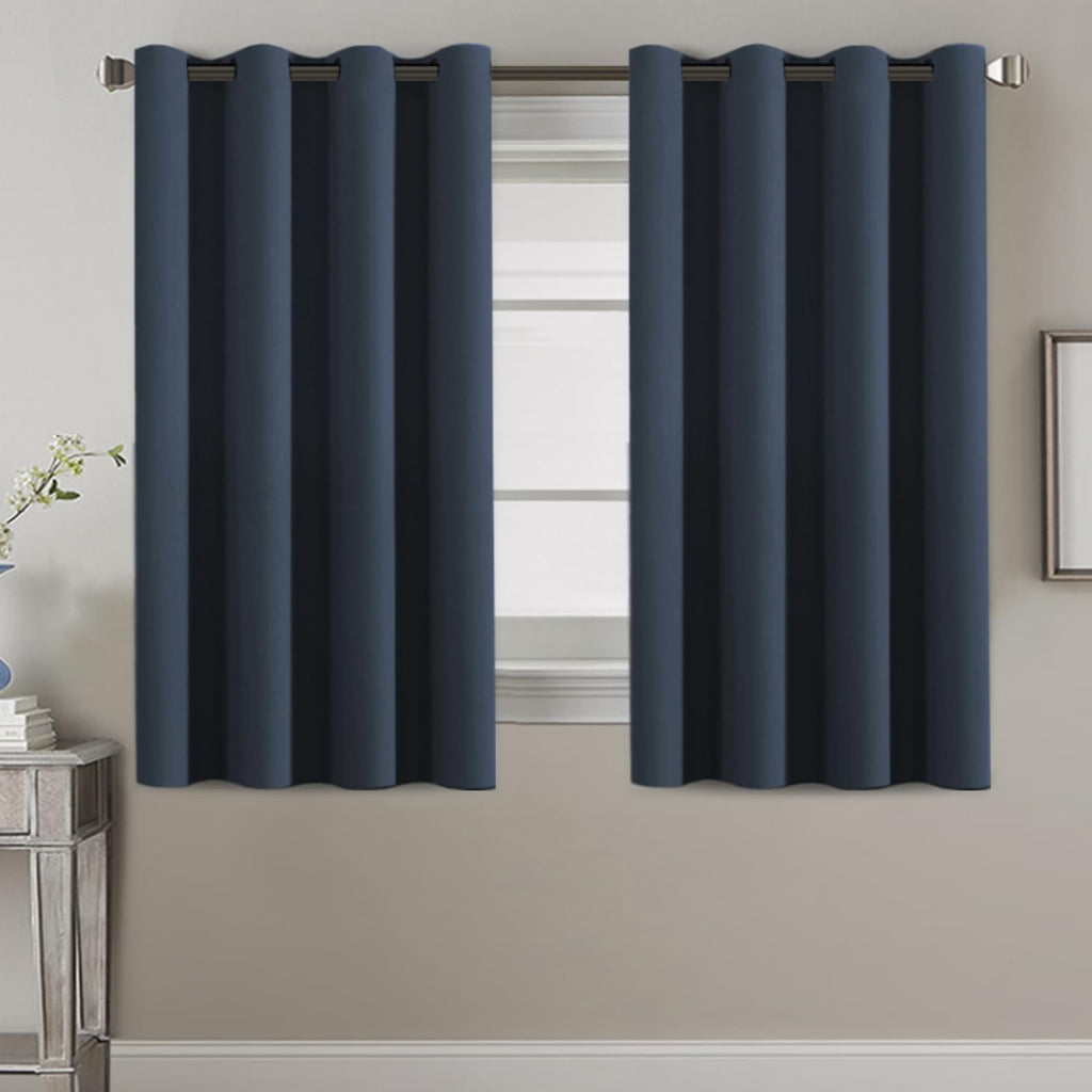 H.VERSAILTEX Blackout Curtain for Living Room Thermal Insulated Window Treatment Curtain 54 inch Length Energy Saving Solid Gro…