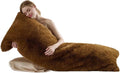 HKMR 20x54 inch Luxury Fluffy Body Pillow Cover(No Filling), Shaggy Furry Body Pillowcase with Zipper, Soft Decorative Plush Full Long…