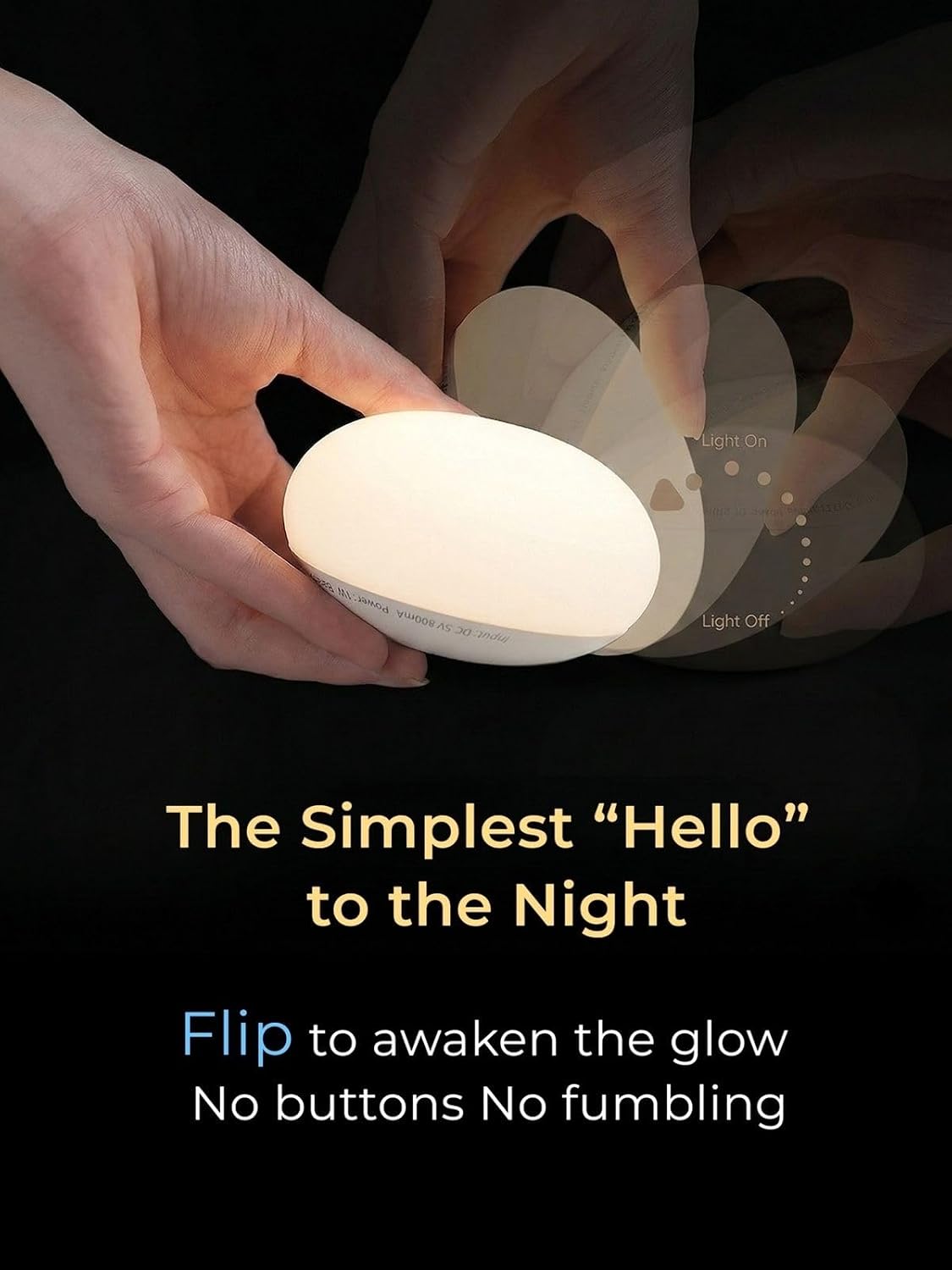 EASZZZ EASZZZ Baby Night Light, Nursery Night Lamp for Breastfeeding, Soft BPA Free Silicone Touch Night Lamp, Eye Caring, Easy Flip…