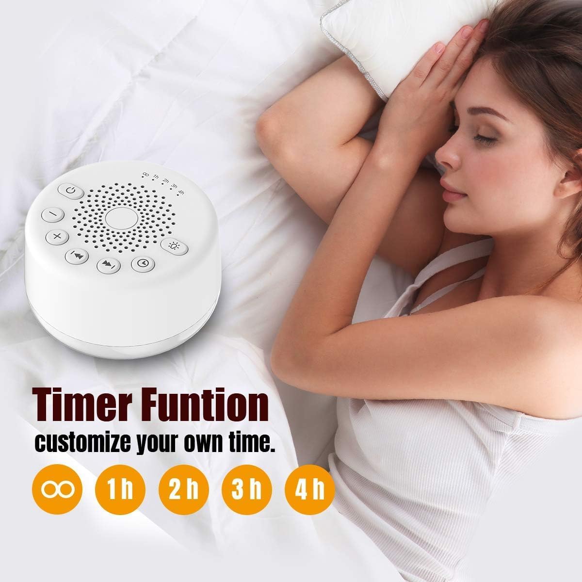 Easysleep Sound Machine Easysleep White Noise Machine with 25 Soothing Sounds and Night Lights with Memory Function 32 Levels of Volume and…