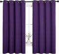 NICETOWN Thermal Insulated Blackout Draperies Curtains, Triple Weave Home Decoration Solid Ring Top Blackout Drape Panels for Bedroom…