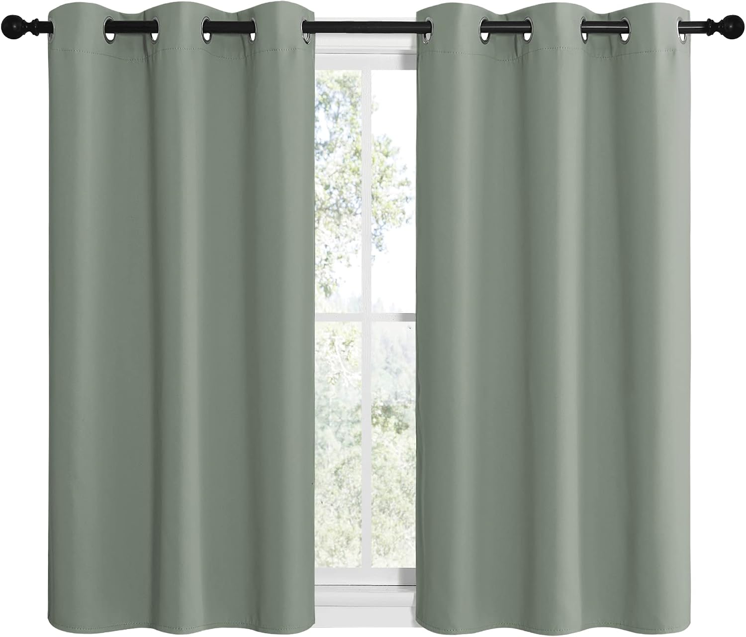 NICETOWN Modern Blackout Curtains Noise Reducing, Thermal Insulated and Privacy Room Darkening Drape Panels for Boy's Guest Room Door…