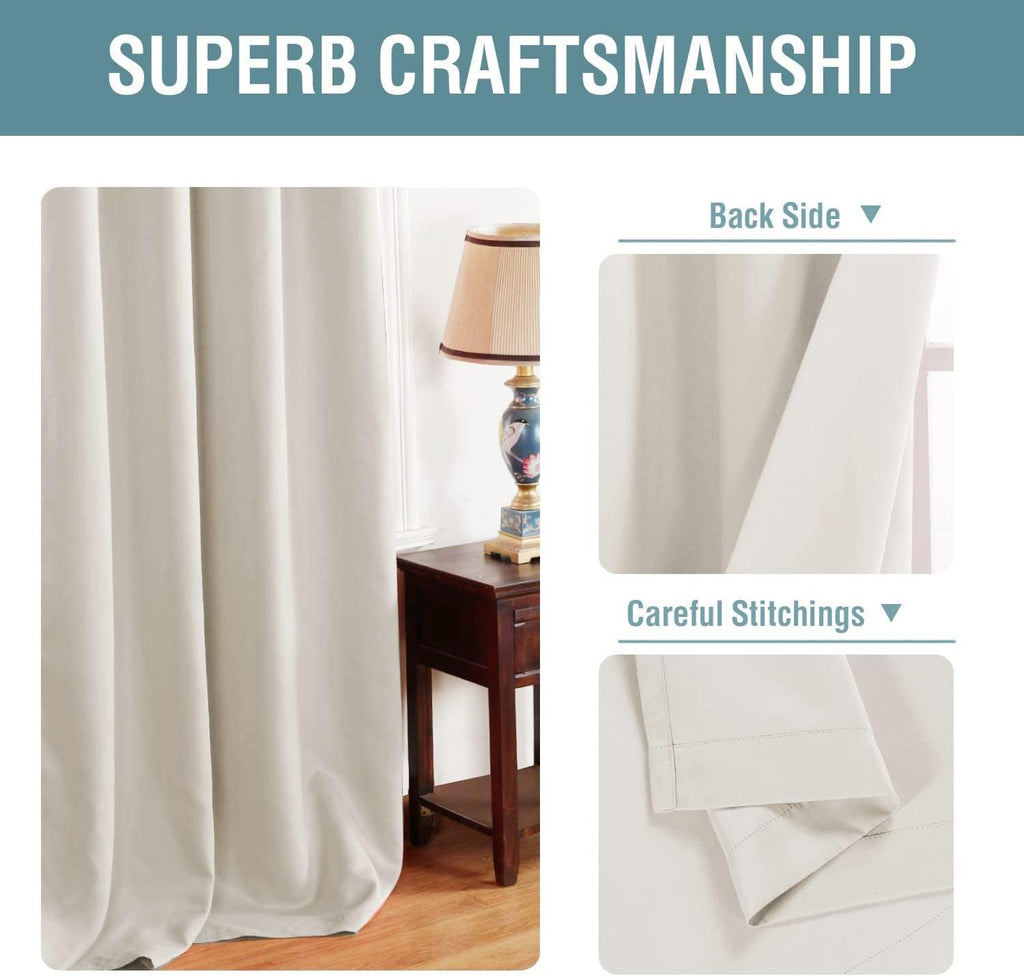 H.VERSAILTEX Light Blocking Curtain for Living Room Thermal Insulated Window Treatment Panel/Drape for Dining Room, Elegant Sof…
