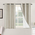 H.VERSAILTEX 100% Blackout Curtains for Bedroom Thermal Insulated Linen Textured Curtains Heat and Full Light Blocking Drapes Living Room…
