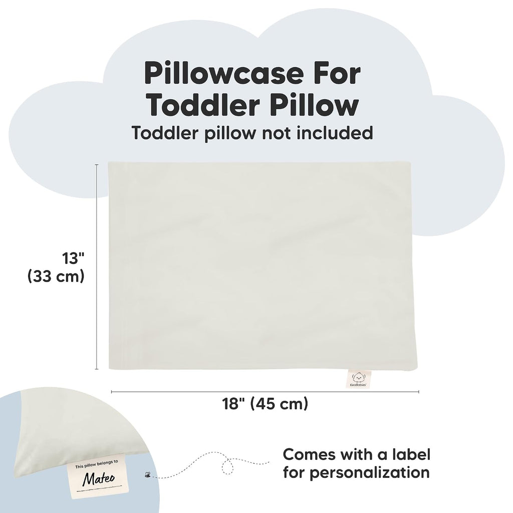 KeaBabies 13 x18 Toddler Pillowcase, Waterproof - Soft Waterproof Toddler Pillow Protector Cover for Kids, Boys, Girls, Durable Machine…