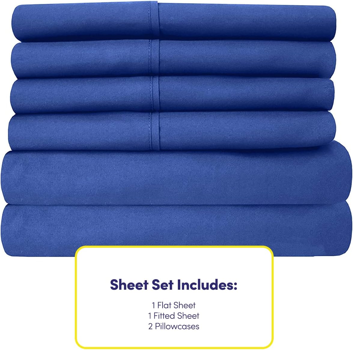 Twin Size Bed Sheets - 4 Piece 1500 Supreme Collection Fine Brushed Microfiber Deep Pocket Twin Sheet Set Bedding - 1 EXTRA PILLOW CASES…