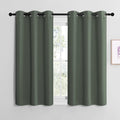 NICETOWN Blackout Curtain Panels, Home Decoration Thermal Insulated Solid Grommet Blackout Drape for Dining Room (Dark Mallard, 1 Pair…