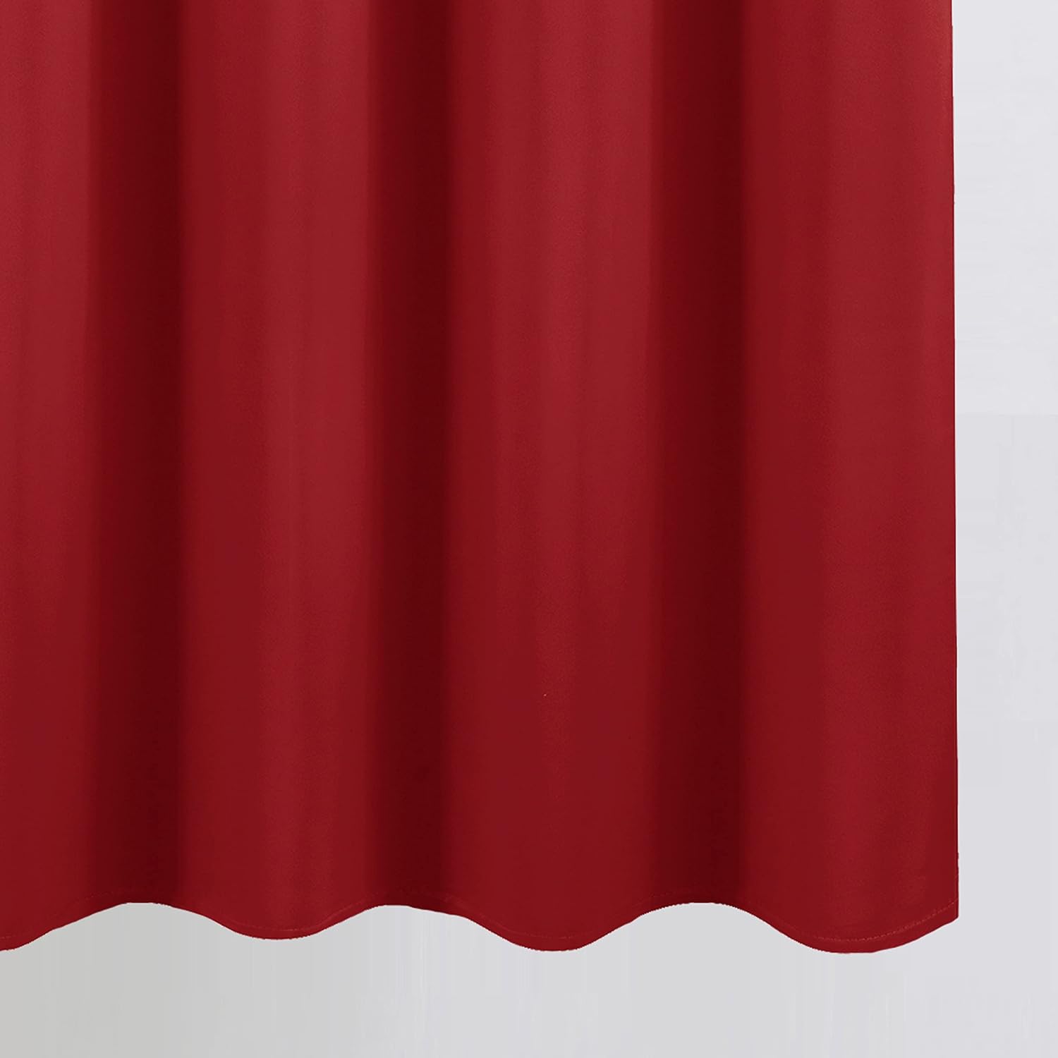 Lemomo Blackout Curtains 66 x 95 inch/Bright Red Curtains Set of 2 Panels/Thermal Insulated Room Darkening Bedroom Curtains 95 inch Red