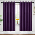 Yakamok Blackout Curtains Room Darkening Thermal Insulated Window Panels, Solid Grommet Top Drapes for Bedroom/Living Room(62Wx72L…