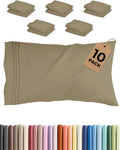 Standard Pillow Cases Set of 10 - Ultra Soft Hotel Quality Pillowcase Covers - Comfy, Cozy & Wrinkle Free - Shrink, Stain & Fade…