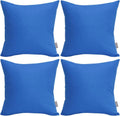 Thmyo 4-Pack 100% Cotton Comfortable Solid Decorative Throw Pillow Case, Thmyo Square Cushion Cover Pillowcase Sublimation Blank Pillow Cove…