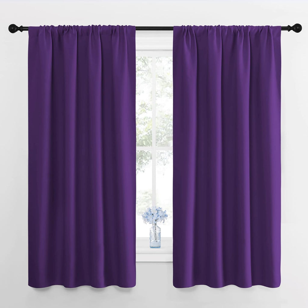 NICETOWN Blackout Curtains for Living Room - Triple Weave Home Decoration Thermal Insulated Solid Rod Pocket Blackout Drapes for…