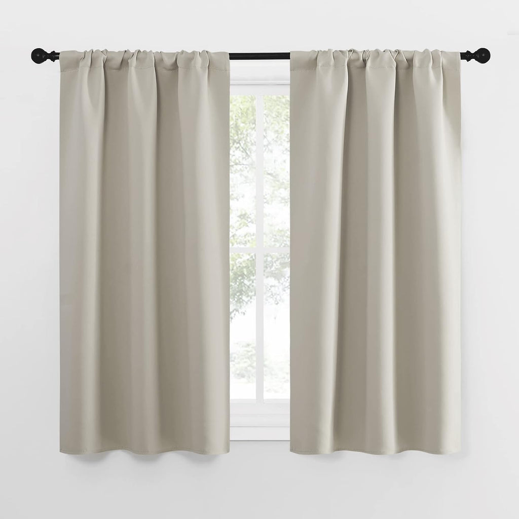 Nicetown Blackout Curtains for Living Curtains, Room Darkening Window Curtain Panels, easy maintenance Solid Thermal Insulated…