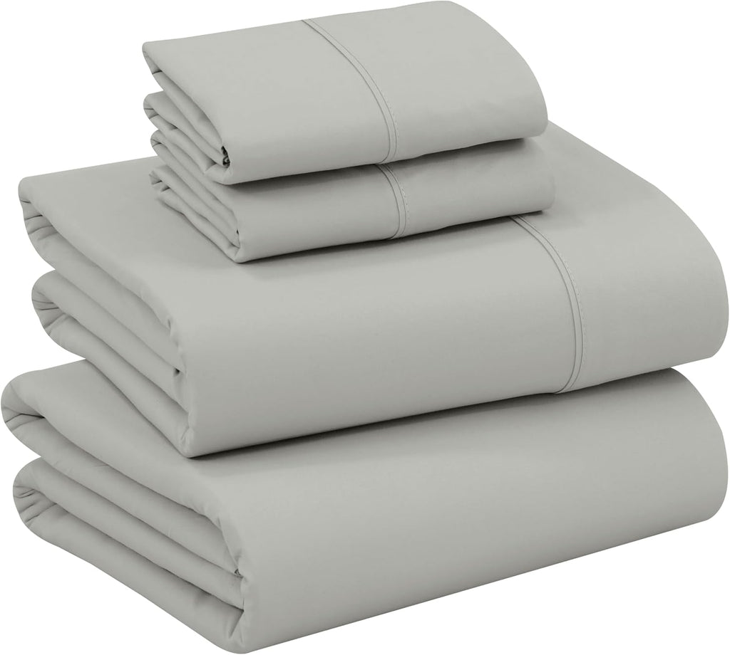Ruvanti 100% Cotton Percale Sheets King Size – Crisp Cooling Bed Sheets for Hot Sleepers, Deep Pocket 16”, Soft Breathable & Durable Hotel-…