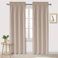 DWCN Blackout Curtains for Living Room Thermal Insulated, Energy Saving & Noise Reducing Bedroom Curtains, Camel, W 42x L 84 Inch, Set of…