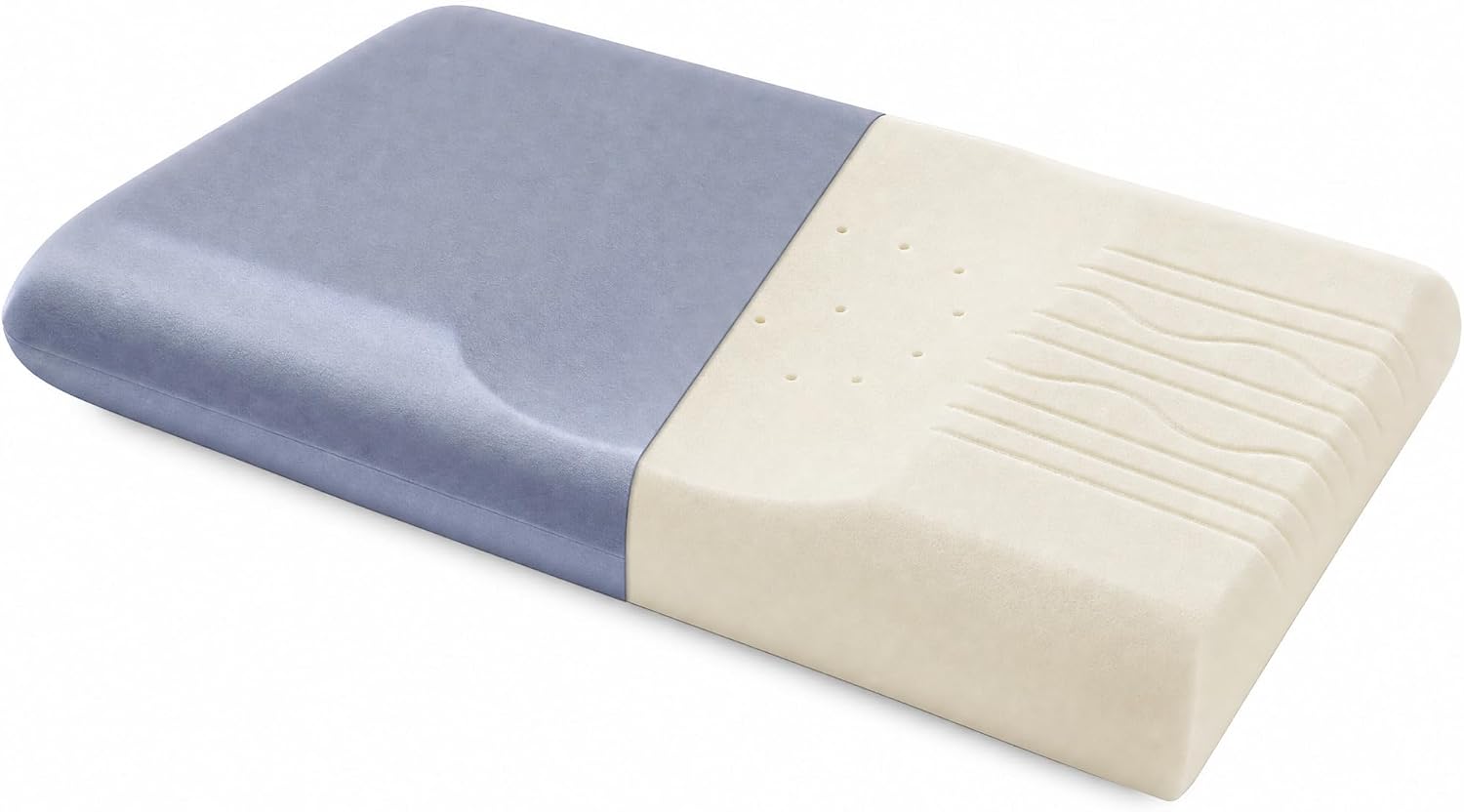 Silicone Pillow for Sleeping, Cooling Ergonomic Neck Support Pillow, High Resilience Bed Pillow for Side Back Sleepers, Washable…