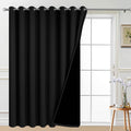 Yakamok 100% Blackout Thermal Insulated Sliding Door Curtains, Noise Reducing Sliding Glass Doors, Patio Door Drapery Room Divider…