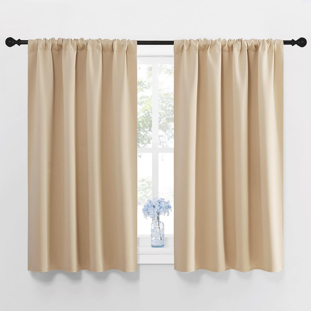 NICETOWN Blackout Room Darkening Curtains - Home Decoration Light & Noise Reducing Thermal Insulated Window Draperies with Rod Pocket Top…
