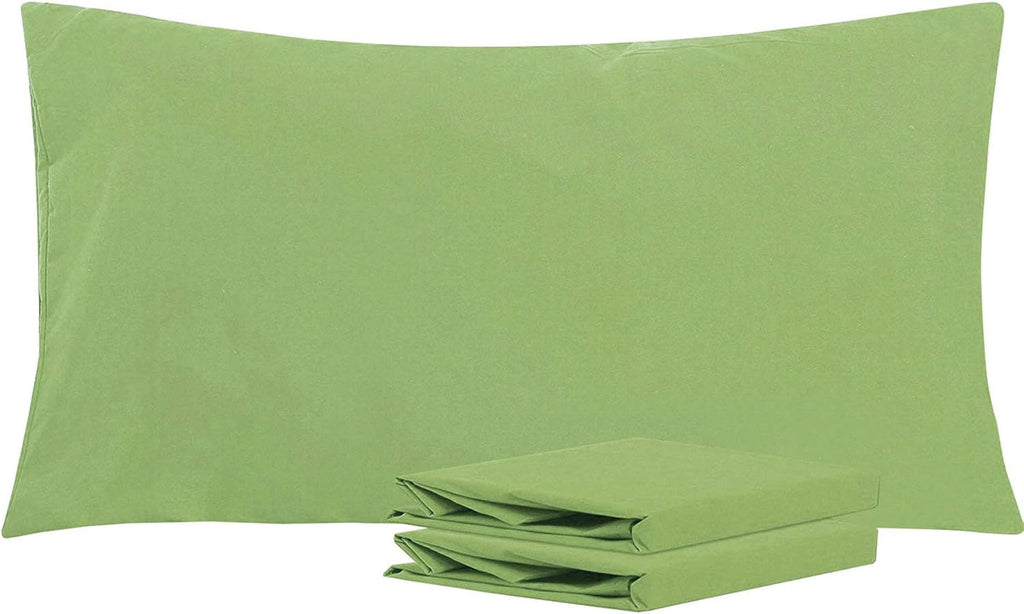Ntbay King Pillowcase Set - 2 Pack Brushed Microfiber 20x40 Pillowcases - Soft, Wrinkle-Free, Fade-Resistant, Stain-Resistant, Sage Green P…